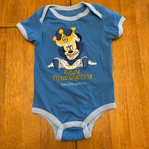Disney Parks Authentic Future Prince Charming Mickey Bodysuit 6 months baby